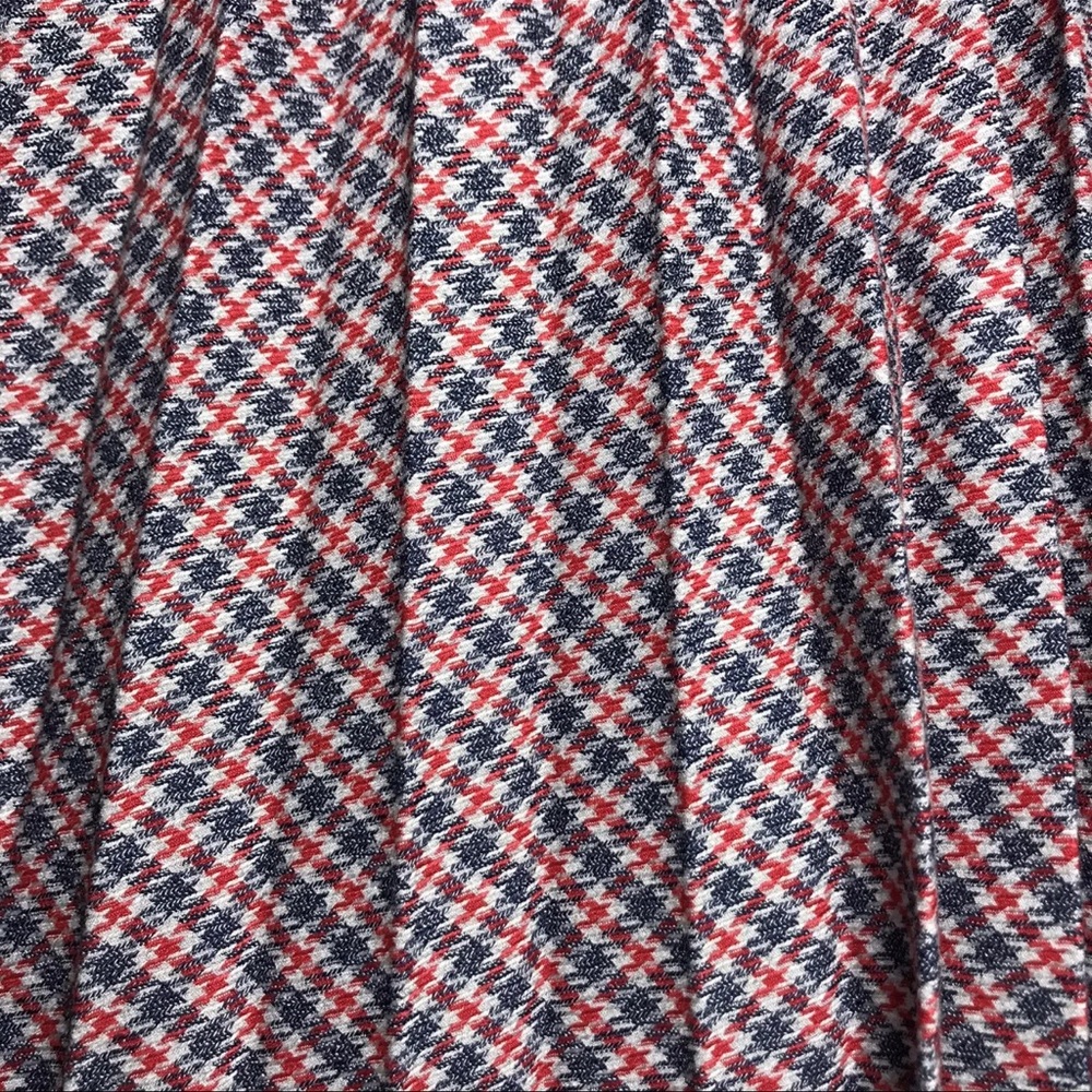 Anthropologie Maeve Plaid Skirt Pleated A-Line High Waist Knit Midi Women’s 12 P - Picture 10 of 13